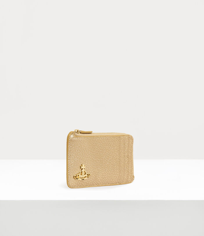 Vivienne Westwood GRAIN LEATHER ZIP CARD HOLDER